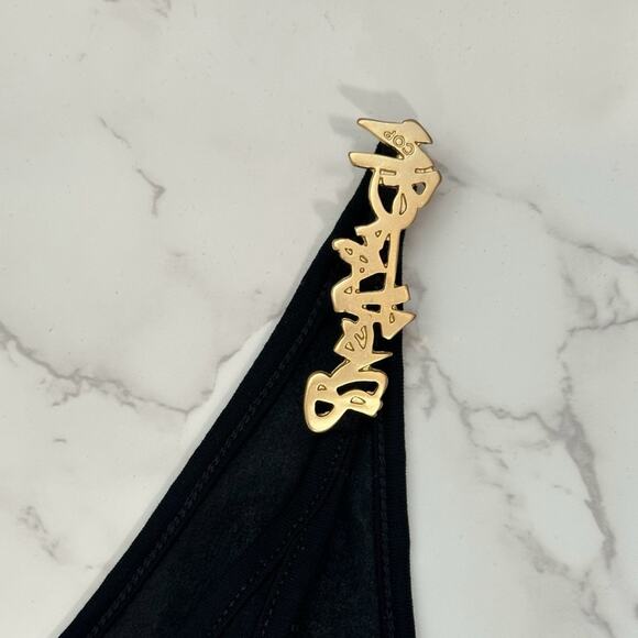 COP. COPINE Black Double Sheer Layer Poissy Top in Black SZ L (38) $298 - Picture 10 of 11